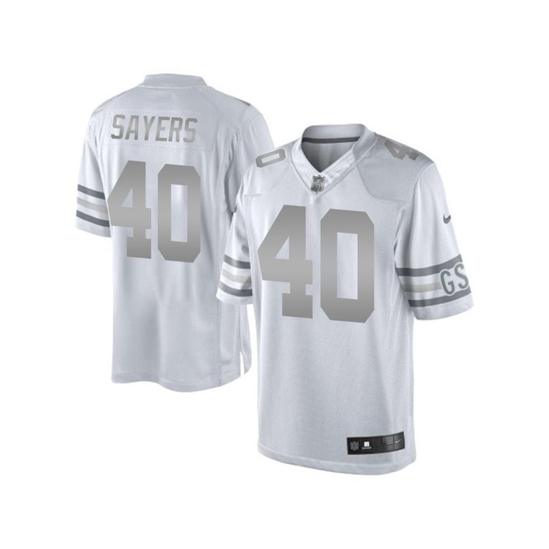Cheap Gale Sayers Bears Jersey From China #40 Platinum Cheap Gale Sayers Bears Jersey From China #40 Platinum