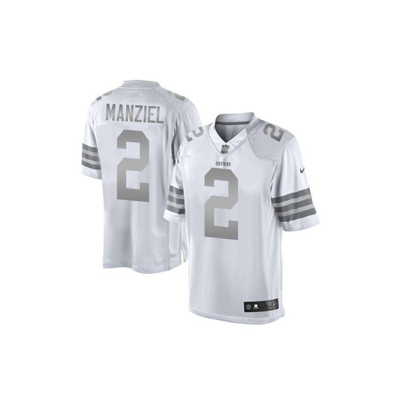 Cheap Johnny Manziel Browns Jersey From China #2 Platinum Cheap Johnny Manziel Browns Jersey From China #2 Platinum