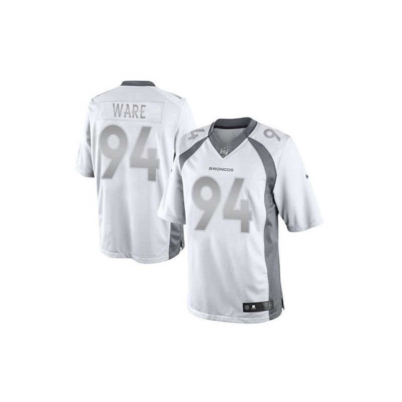 Cheap DeMarcus Ware Broncos Jersey From China #94 Platinum Cheap DeMarcus Ware Broncos Jersey From China #94 Platinum