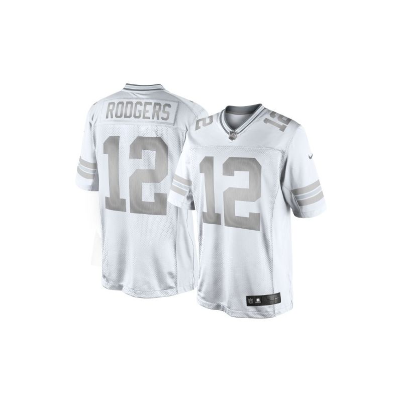 Cheap Aaron Rodgers Packers Jersey From China #12 Platinum