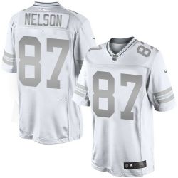 Cheap Jordy Nelson Packers Jersey From China #87 Platinum