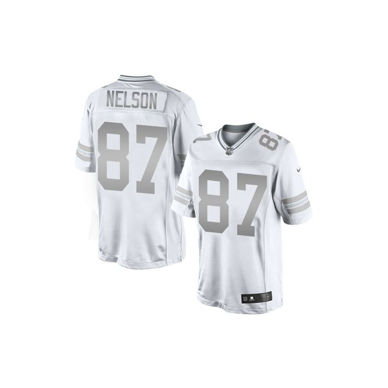 Cheap Jordy Nelson Packers Jersey From China #87 Platinum