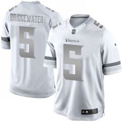 Cheap Teddy Bridgewater Vikings Jersey From China #5 Platinum