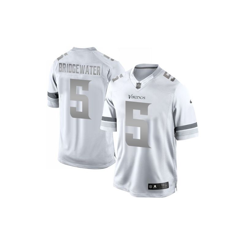 Cheap Teddy Bridgewater Vikings Jersey From China #5 Platinum Cheap Teddy Bridgewater Vikings Jersey From China #5 Platinum