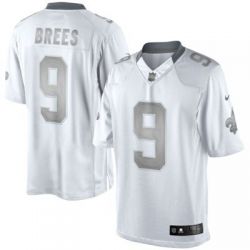 Cheap Drew Brees Saints Jersey From China #9 Platinum