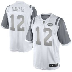 Cheap Joe Namath Jets Jersey From China #12 Platinum