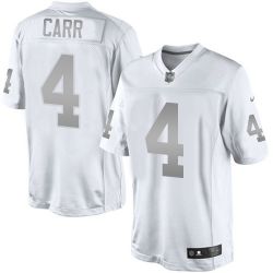 Cheap Derek Carr Raiders Jersey From China #4 Platinum