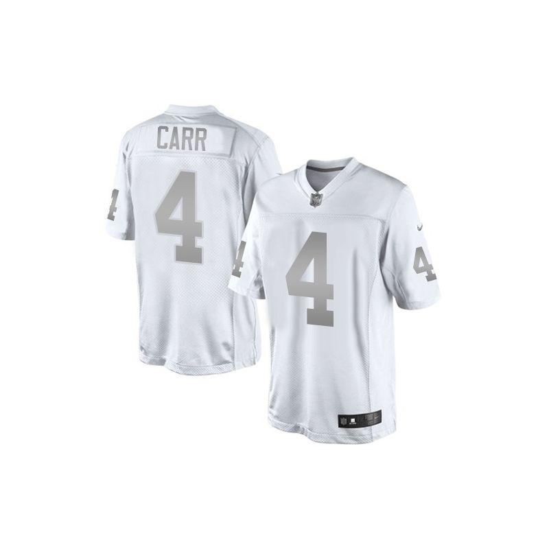 Cheap Derek Carr Raiders Jersey From China #4 Platinum Cheap Derek Carr Raiders Jersey From China #4 Platinum