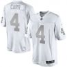 Cheap Derek Carr Raiders Jersey From China #4 Platinum