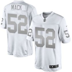 Cheap Khalil Mack Raiders Jersey From China #52 Platinum