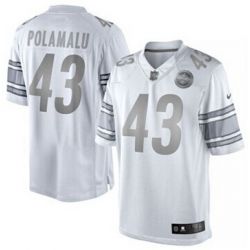 Cheap Troy Polamalu Steelers Jersey From China #43 Platinum