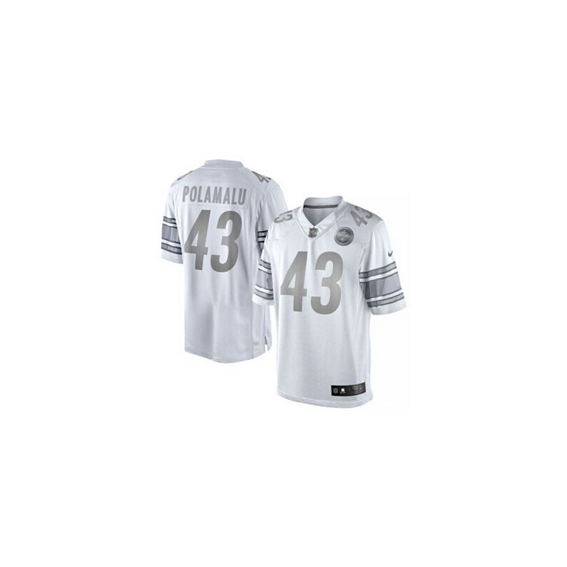 Cheap Troy Polamalu Steelers Jersey From China #43 Platinum