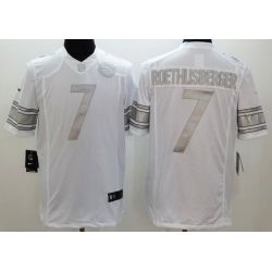 Cheap Ben Roethlisberger Steelers Jersey From China #7 Platinum