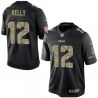 Cheap Jim Kelly Bills Jersey From China #12 Black Salute To Service