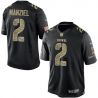 Cheap Johnny Manziel Browns Jersey From China #2 Black Salute To Service