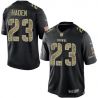 Cheap Joe Haden Browns Jersey From China #23 Black Salute To Service