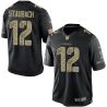 Cheap Roger Staubach Cowboys Jersey From China #12 Black Salute To Service