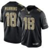 Cheap Peyton Manning Broncos Jersey From China #18 Black Salute To Service