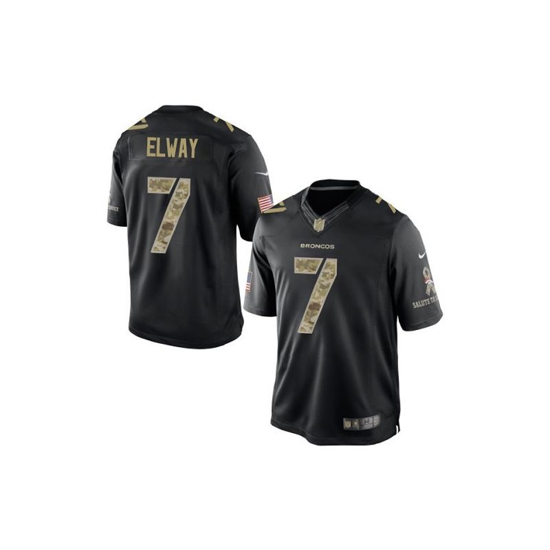 Cheap John Elway Broncos Jersey From China #7 Black Salute To Service Cheap John Elway Broncos Jersey From China #7 Black Salute To Service