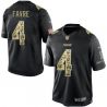 Cheap Brett Favre Packers Jersey From China #4 Black Salute To Service