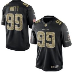 Cheap JJ Watt Texans Jersey From China #99 Black Salute To Service