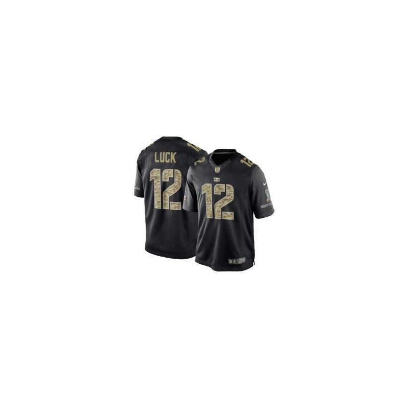 Cheap Andrew Luck Colts Jersey From China #12 Black Salute To Service Cheap Andrew Luck Colts Jersey From China #12 Black Salute To Service