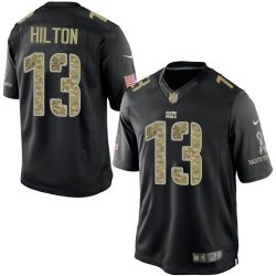 Cheap TY Hilton Colts Jersey From China #13 Black Salute To Service
