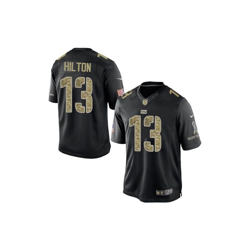 Cheap TY Hilton Colts Jersey From China #13 Black Salute To Service Cheap TY Hilton Colts Jersey From China #13 Black Salute To Service
