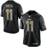 Cheap Alex Smith Chiefs Jersey From China #11 Black Salute To Service