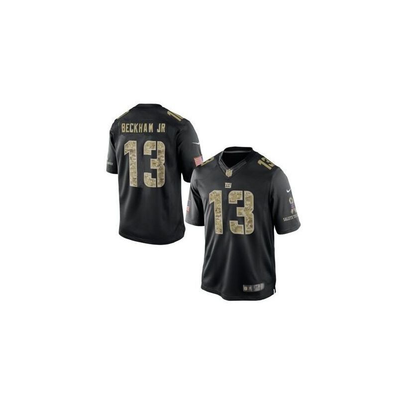 Cheap Odell Beckham JR Giants Jersey From China #13 Black Salute To Service