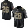 Cheap LeVeon Bell Steelers Jersey From China #26 Black Salute To Service