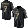 Cheap Ben Roethlisberger Steelers Jersey From China #7 Black Salute To Service