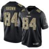 Cheap Antonio Brown Steelers Jersey From China #84 Black Salute To Service