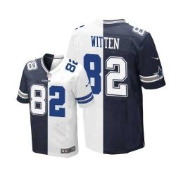 Cheap Jason Witten Cowboys Jersey From China #82 Blue-White Split