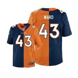 Cheap TJ Ward Broncos Jersey From China #43 Blue-Orange Split