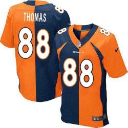 Cheap Demaryius Thomas Broncos Jersey From China #88 Blue-Orange Split