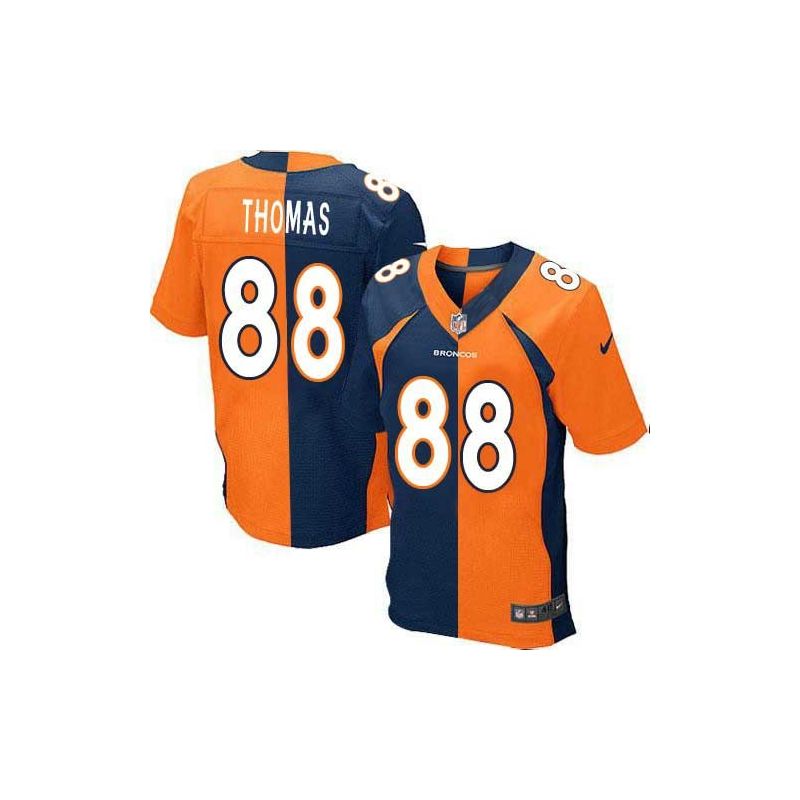 Cheap Demaryius Thomas Broncos Jersey From China #88 Blue-Orange Split Cheap Demaryius Thomas Broncos Jersey From China #88 Blue-Orange Split