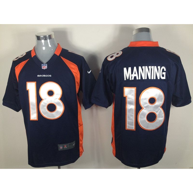 Cheap Peyton Manning Broncos Jersey #18 Blue From China Game Cheap Peyton Manning Broncos Jersey #18 Blue From China Game