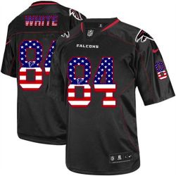 Cheap Roddy White Falcons Jersey From China #84 Black USA Flag