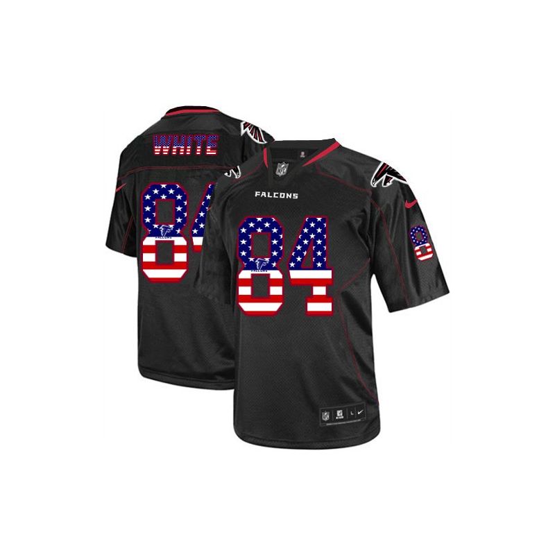 Cheap Roddy White Falcons Jersey From China #84 Black USA Flag Cheap Roddy White Falcons Jersey From China #84 Black USA Flag