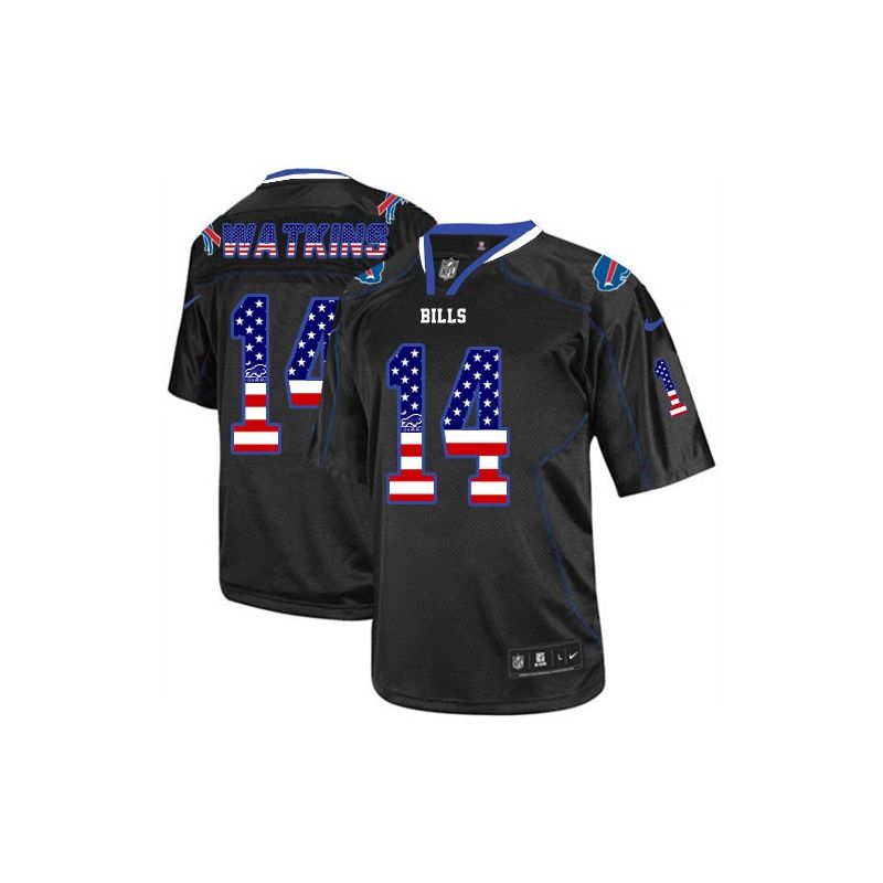 Cheap Sammy Watkins Bills Jersey From China #14 Black USA Flag Cheap Sammy Watkins Bills Jersey From China #14 Black USA Flag