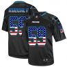 Cheap Luke Kuechly Panthers Jersey From China #59 Black USA Flag