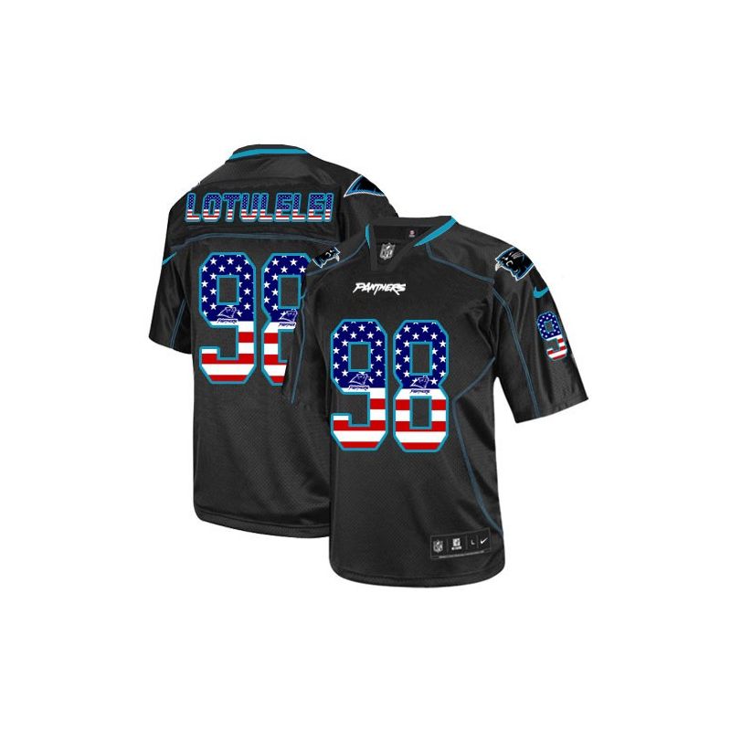 Cheap Star Lotulelei Panthers Jersey From China #98 Black USA Flag Cheap Star Lotulelei Panthers Jersey From China #98 Black USA Flag
