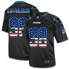 Cheap Star Lotulelei Panthers Jersey From China #98 Black USA Flag