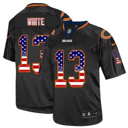 Cheap Kevin White Bears Jersey From China #13 Black USA Flag
