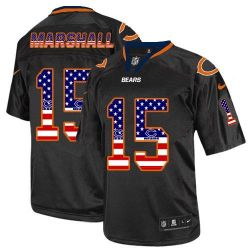 Cheap Brandon Marshall Bears Jersey From China #15 Black USA Flag