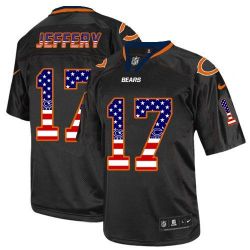 Cheap Alshon Jeffery Bears Jersey From China #17 Black USA Flag