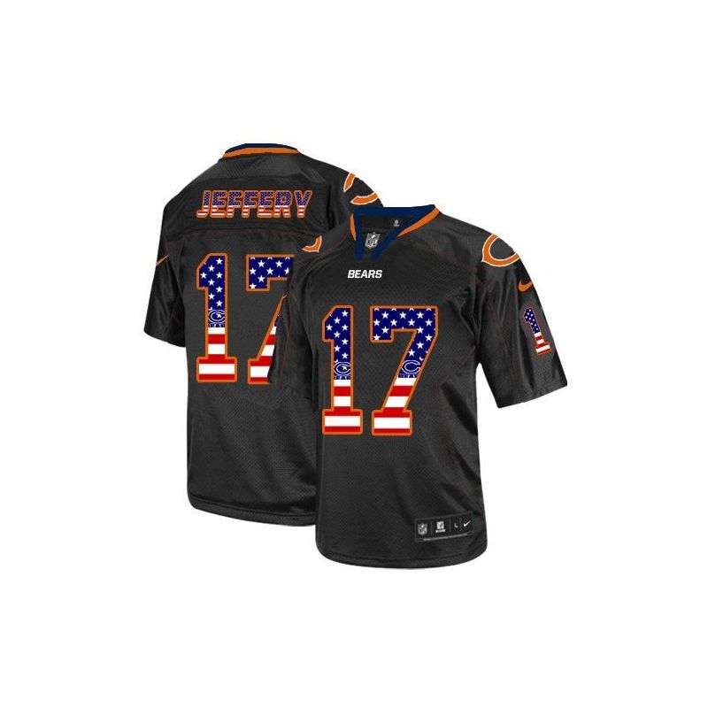 Cheap Alshon Jeffery Bears Jersey From China #17 Black USA Flag Cheap Alshon Jeffery Bears Jersey From China #17 Black USA Flag