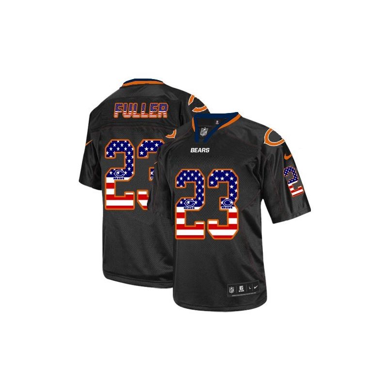Cheap Kyle Fuller Bears Jersey From China #23 Black USA Flag Cheap Kyle Fuller Bears Jersey From China #23 Black USA Flag