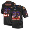 Cheap Kyle Fuller Bears Jersey From China #23 Black USA Flag